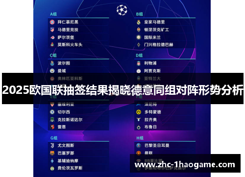 2025欧国联抽签结果揭晓德意同组对阵形势分析